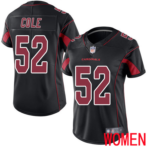 Arizona Cardinals Limited Black Women Mason Cole Jersey NFL Football #52 Rush Vapor Untouchable